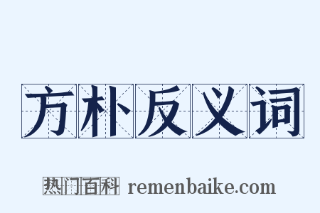 方朴反义词是什么意思的图片
